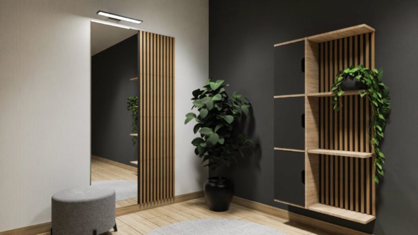 Lamely Velebi Plus černý filc 450 x 450 mm, sada 4 panely