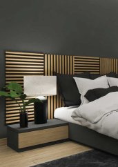 Lamely Velebi Plus černý filc 450 x 450 mm, sada 4 panely